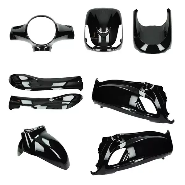 Kappenset Sym Fiddle 2 - Glans zwart