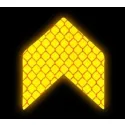 Reflecterende sticker - Pijl - Kleur: Geel