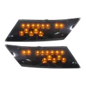 LED Knipperlicht Piaggio Zip 2000 Audi look - Smoke achterkant (links en rechts)