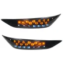 LED Knipperlicht Piaggio Zip 2000 Audi look - Smoke voorkant (links + rechts)