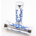Handvatset Tribal - Custom Chroom/blauw