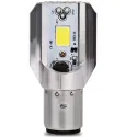 Led lamp Ba20D / H6 (Xenon look) - o.a. Piaggio Zip