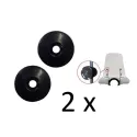 Doppen / Ringen Windscherm montage Zwart (2 stuks)