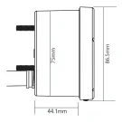 Tachometer Koso Zwart Max. 15000 RPM W. Schakelicht