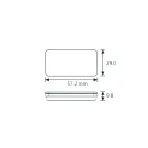 Voltmeter / Thermometer Slim NG Rood