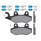 Remblokken Polini - Keeway, Kymco, Peugeot, TGB - Voorrem 