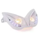 Koplamp Evo 2 Met Blauwe Leds MBK Nitro/ Yamaha Aerox Wit