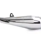 Voca Racing Uitlaat 50/70CC Chroom / Rode Geluiddemper (CE) Derbi Senda Euro 2 / Euro 3