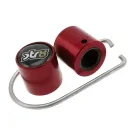 STR8 Ventielen Met Diefstalbeveiliging Geanodiseerd Rood