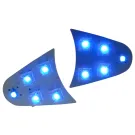 Indicatoren Led Voor Twee Koplamp, MBK Nitro / Yamaha Aerox Blauw