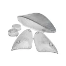 Lens Set (4) Indicatoren + Achterlicht Wit Yamaha Aerox / Nitro CE-Markering NA 1999