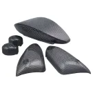 Indicatorlens Set STR8 (4) Met Achterlicht Yamaha Aerox / Nitro NA 1999 Carbon Look