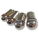 Controlelampjes STR8 (X4) BA15S 12V / 10W - 12V / 21W Chroom / Oranje