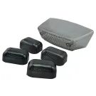 Indicatorlens Set STR8 (4) Met Achterlicht Yamaha Slider / MBK Stunt NA 2004 Zwart