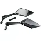 Spiegelset Koso TT, 2 Stuks. (Rh + Lh), Carbon Look/Zwart glas, M8 Raad