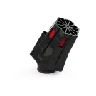 STR8 Luchtfilter D.28-35 Evo 30° Hoek Zwart / Rood Schuim