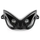 Koplamp Evo 2 Met Blauwe Leds MBK Nitro / Yamaha Aerox Zwart