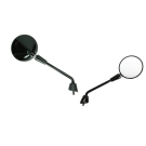 Spiegelset Vespa Primavera/GTS glans zwart links + rechts (lang)