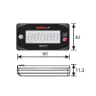 Brandstofmeter Koso Mini Digitale Stijl 3