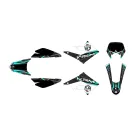 Stickerset KRM Turquoise Derbi  X-reme 2011 - 2017