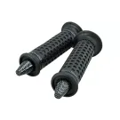 Grips STR8 Konik Kegelvormige Eindkappen Zwart / Carbon  Look