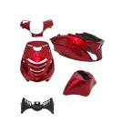 Kappenset RS-1 (rood bordeaux ) Piaggio Zip2000 Model SP 5-delig