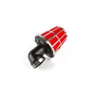 Luchtfilter Hexa Hoek 90 Deg. D.35MM Cchroom / Rood