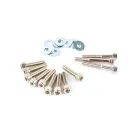 Schroefset Variator-Deksel Staal Grijs MBK Booster / Stunt / Yamaha BW'S / Slider