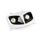 Koplampmasker (Twin) Wit / Zwart MBK Booster / Yamaha BW'S NA 2004