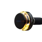 LED Richtingaanwijzer Stuuruiteinde zwart geanodiseerd