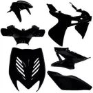 Aerox Kappenset - Mat-zwart (8 delig)