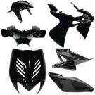 Aerox Kappenset - Zwart Metallic (8 delig)