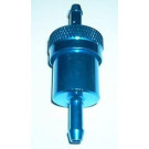 Benzinefilter - Aluminium - Blauw - 6 mm Aansluiting