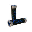 scooter handvaten blauw chroom