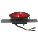 Achterlicht Uni Ovaal Led (Rood) CE + Steun Zwart