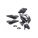 Kappenset Yamaha Aerox 2014 / Aerox R - Zwart metallic