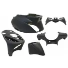 Kappenset Piaggio Zip-SP 5 delig mat zwart