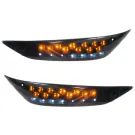 LED Knipperlicht Piaggio Zip 2000 Audi look - Smoke voorkant (links + rechts)