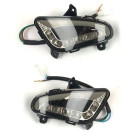 VX50/China LX Knipperlicht set Weglopend / MATRIX achterzijde - SMOKE