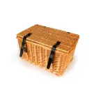 Mand Rieten Mand Met Deksel OEM Kwaliteit 47x31x25cm Fiets Scooter Vespa Brommer Kleur Naturel