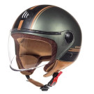  Scooterhelm MT Mat groen - model 'Street Entire'