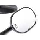 Paar spiegels -MOTO NOSTRA 1404 Aluminium CNC Stuuruiteinden  Matzwart