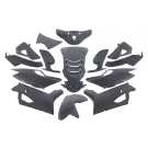 Kappenset Peugeot Speedfight 4 - Mat zwart