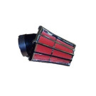 Luchtfilter Race Ø28/35mm Chroomrood/Zwart