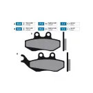 Remblokken Polini 76.8x41.8/94.5x42mm (Gilera Runner 125 200) Fx/fxr/vx/vxr Met Grimeca Remklauw (9mm Pen)