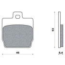 Remblokken Yamaha Aerox - Achterrem
