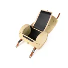 Roltas (Klein) Voor Bagagedrager (Alternatief Voor Topkoffer) Moto Nostra Classic Waxed Canvas' 330x190x180mm 