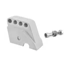 Schokbreker verlenger Piaggio - Wit