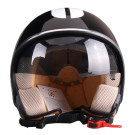 Scooterhelm Vito Special Glans Zwart S