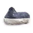 Scooterhoes Deluxe Universeel Medium  Blauw Zilver